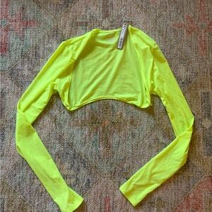 NWT SKIMS Fits Everybody Shrug in Neon Green Highlighter